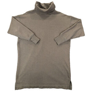 Aerie Cowl Neck Sweater XS Women's Beige Long Sleeve Pullover Tight Knit